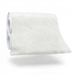 Patterned Wallpaper, Size 15.6m×106cm, Light beige with white color 