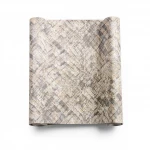 Patterned Wallpaper, Size 15.6m×106cm, beige with brown color 