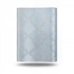 Vinyl Wallpaper, Patterned Design, Size 15.6m × 106 cm, Silver and Gray Color 