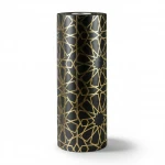 Patterned Wallpaper, Size 15.6m×100cm, black with gold color