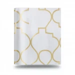 Vinyl Wallpaper, Patterned Design, Size 15.6m × 106 cm, Gold with Silver Color 