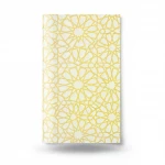 Patterned Wallpaper, Length 15.6 meters, Width 100 cm, yellow and white Color