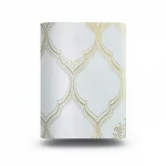 Vinyl Wallpaper, Patterned Design, Size 15.6m × 106 cm, Gold with Gray Color
