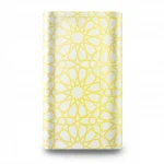 Patterned Wallpaper, Length 15.6 meters, Width 100 cm, yellow and white Color