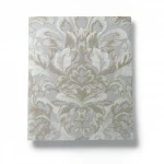 Vinyl Wallpaper, Patterned Design, Size 15.6m × 100 cm, Gray with Brown Color 