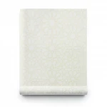 Patterned Wallpaper, Size 15.6m×100cm, beige with white color