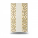Patterned Wallpaper, Length 15.6 meters, Width 100 cm, beige and gold Color