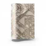 Vinyl Wallpaper, Patterned Design, Size 15.6m × 100cm, Brown with Beige Color 