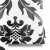 Vinyl Wallpaper, Patterned Design, Size 10 m x 53 cm, Black Patterned with White Color