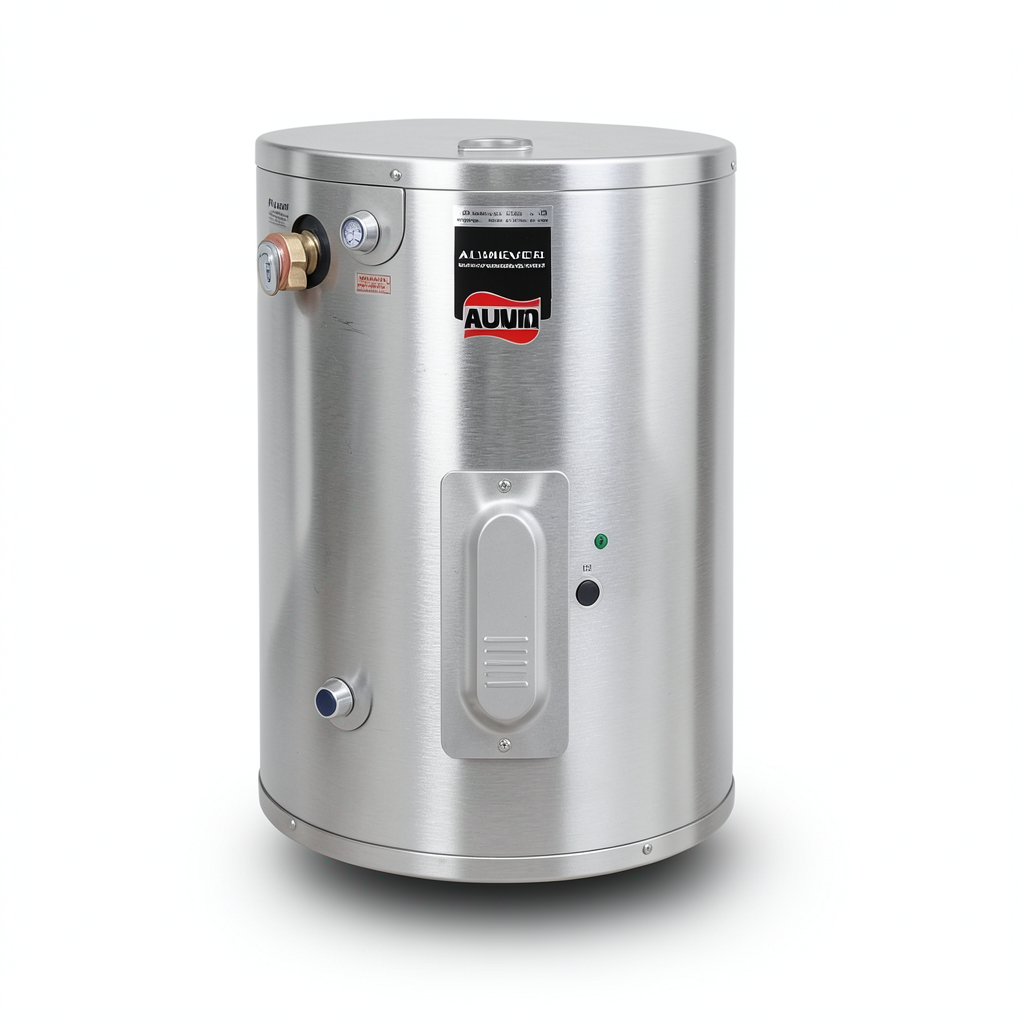 Vertical Central Water Heater 10 GAL Capacity, Stainless Steel | Al Zamil Tanks
