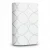 ورق جدران منقوش مقاس 15.6 م×100 سم، لون ابيض مع رمادي