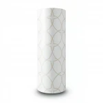 Patterned Wallpaper, Length 15.6 meters, Width 100 cm, white with beige Color 