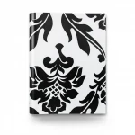 Vinyl Wallpaper, Patterned Design, Size 10 m x 53 cm, Black Patterned with White Color