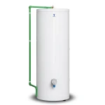 Vertical Electric Water Heater Height 1215 mm Capacity 200 Liter White 3000 WATT | Saudi Ceramics