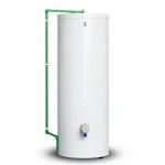 Vertical Electric Water Heater 200 Liter 560 mm White 4500 WATT | Saudi Ceramics