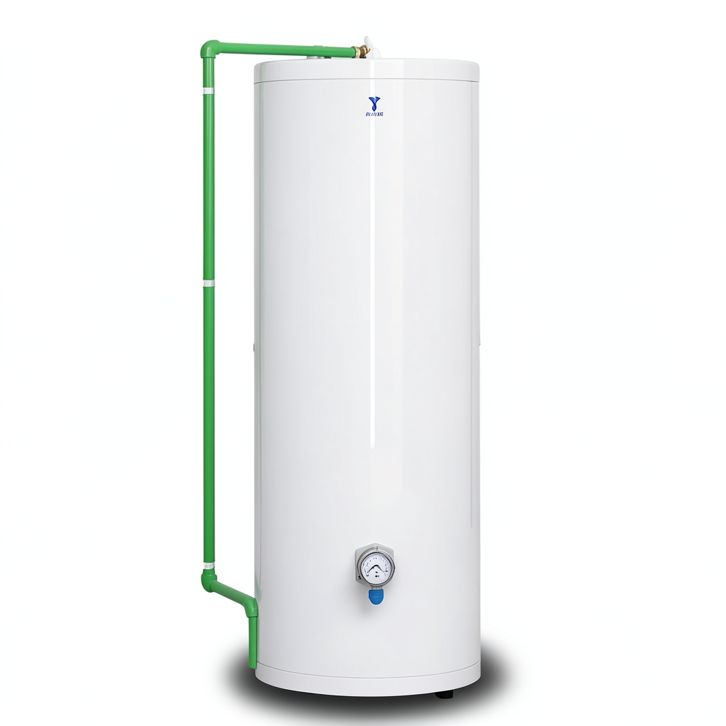 Vertical Electric Water Heater 200 Liter Capacity 1215 mm Height White 6000 WATT | Saudi Ceramics