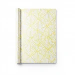 Patterned Wallpaper, Size 15.6m×100cm, yellow with white color 