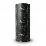 Patterned Wallpaper, Size 15.6m×100cm, Black with beige patterns color