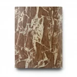 Patterned Wallpaper, Size 15.6m×100cm, Brown with beige veins color