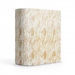 Patterned Wall Decoration, Length 15.6 meters, Width 100 cm, Beige with brown veins Color 