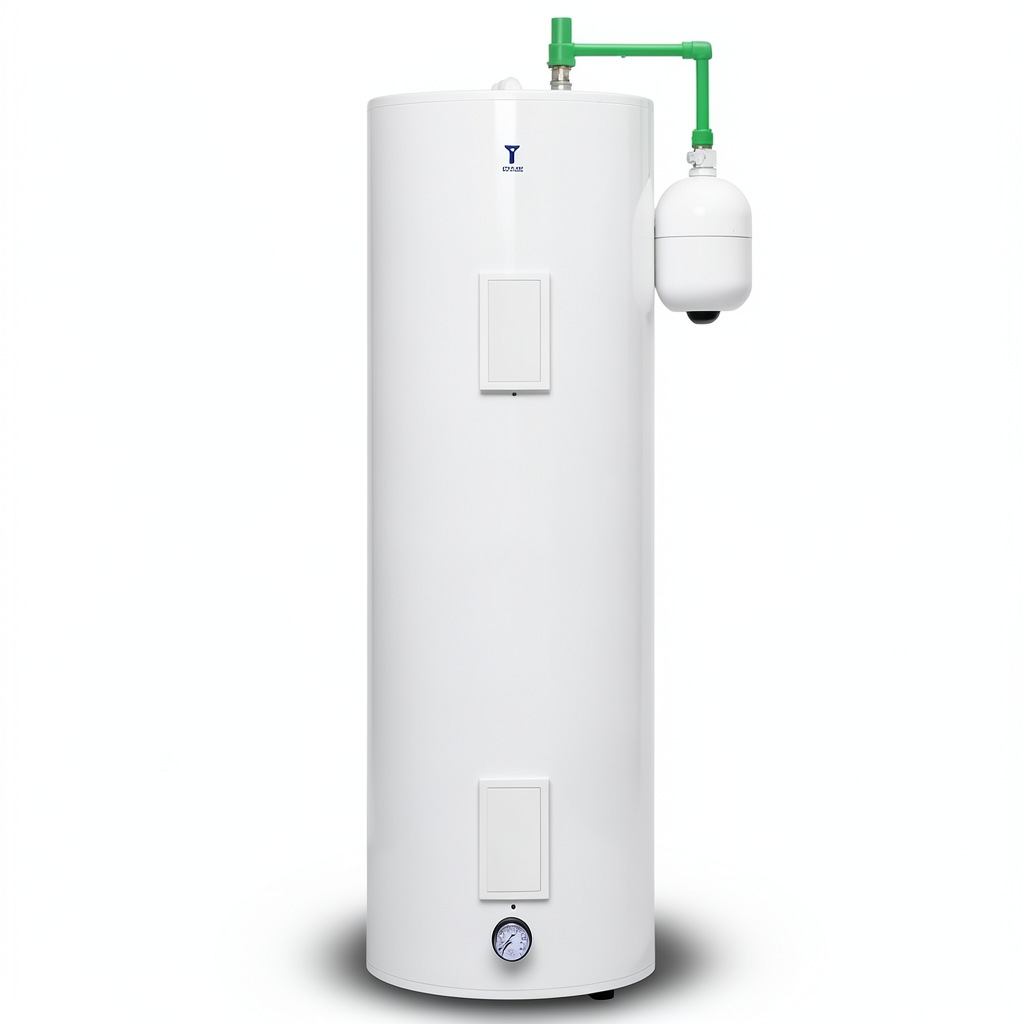 Vertical Central Water Heater 200 Liter Capacity 1285 mm Height White | Saudi Ceramics