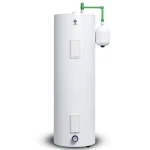 Vertical Central Water Heater 300 Liter 560 mm White, 2×3.8 kW 220/240 Volt | Saudi Ceramics