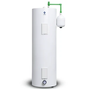 Vertical Central Water Heater 300 Liter 560 mm White, 2×3.8 kW 220/240 Volt | Saudi Ceramics