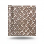 Patterned Wallpaper, Size 15.6m×100cm, Brown with white patterns, color 
