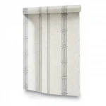 Patterned Wallpaper, Size 15.6m×100cm, Beige with gray pattern color
