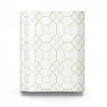 Vinyl Wallpaper, Patterned Design, Size 15.6m × 100 cm, Beige with White Color