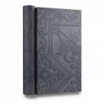 Vinyl Wallpaper, Patterned Design, Size 15.6m × 100cm, Dark Gray with Light Gray Color