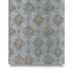 Vinyl wallpaper, patterned design, size 15.6 m x 100 cm, gray color with brown and blue patterns