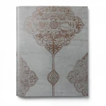 Vinyl Wallpaper, Patterned Design, Size 15.6m × 100 cm, Gray with Brown Patterns Color
