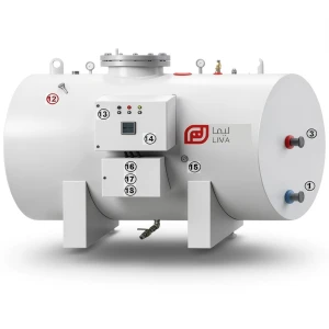 Horizontal Water Heater Lima Capacity 1000 Liter Height 2360 mm 220/240 Volt | Reem Water Heater Factory