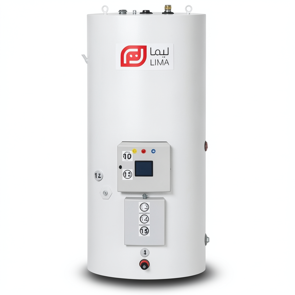 Vertical Water Heater Lima 300 Liters Height 1501 mm 220/240 Volt | Reem Water Heater Factory