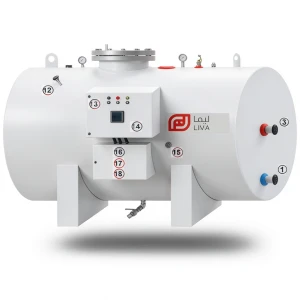 Horizontal Water Heater Capacity 4000 Liter Height 3110 mm, European Design | Reem Water Heater Factory