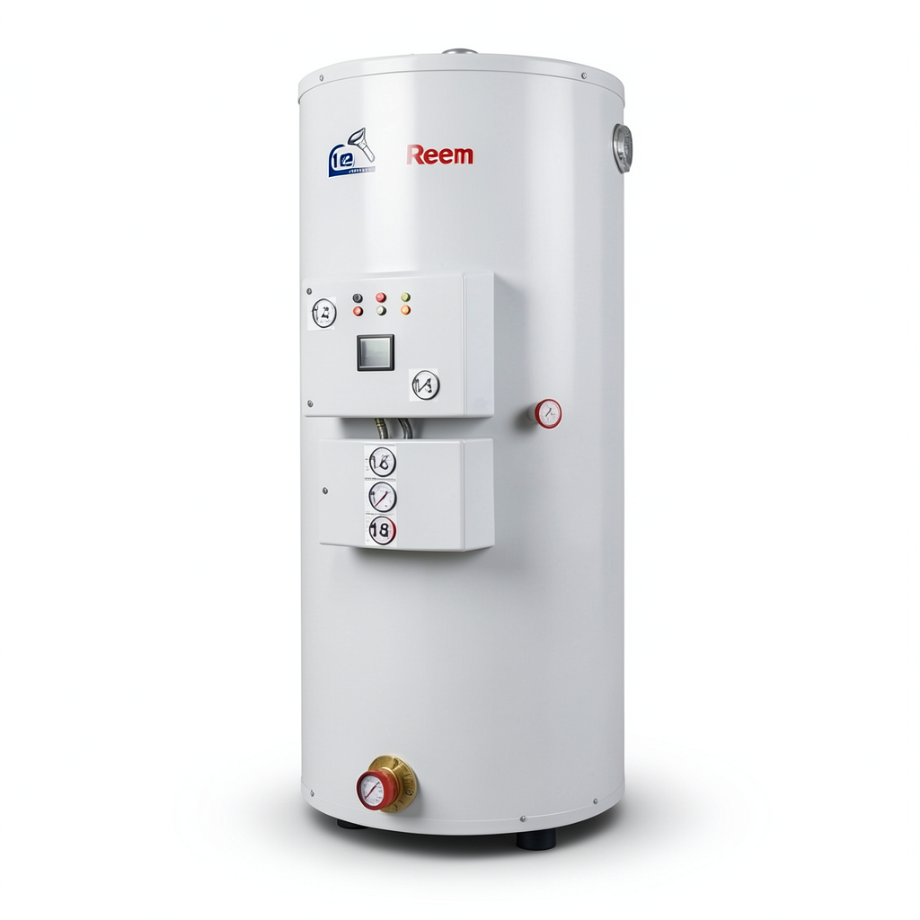 Vertical Water Heater 1750 Liter Capacity 2430 mm Height, European Design | Reem Water Heater Factory