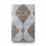 Vinyl Wallpaper, Patterned Design, Size 15.6m × 100 cm, Gray with Brown Patterns Color
