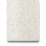Wallpaper, rose design, size 15.6 m x 106 cm, beige and white color