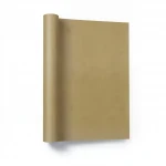 Plain wallpaper, golden brown color, size 15.6 m x 100 cm