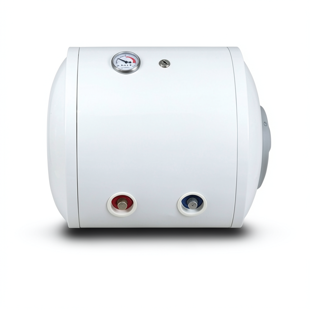 Horizontal Water Heater 50 Liter Capacity 404 mm Width White, 1200 WATT