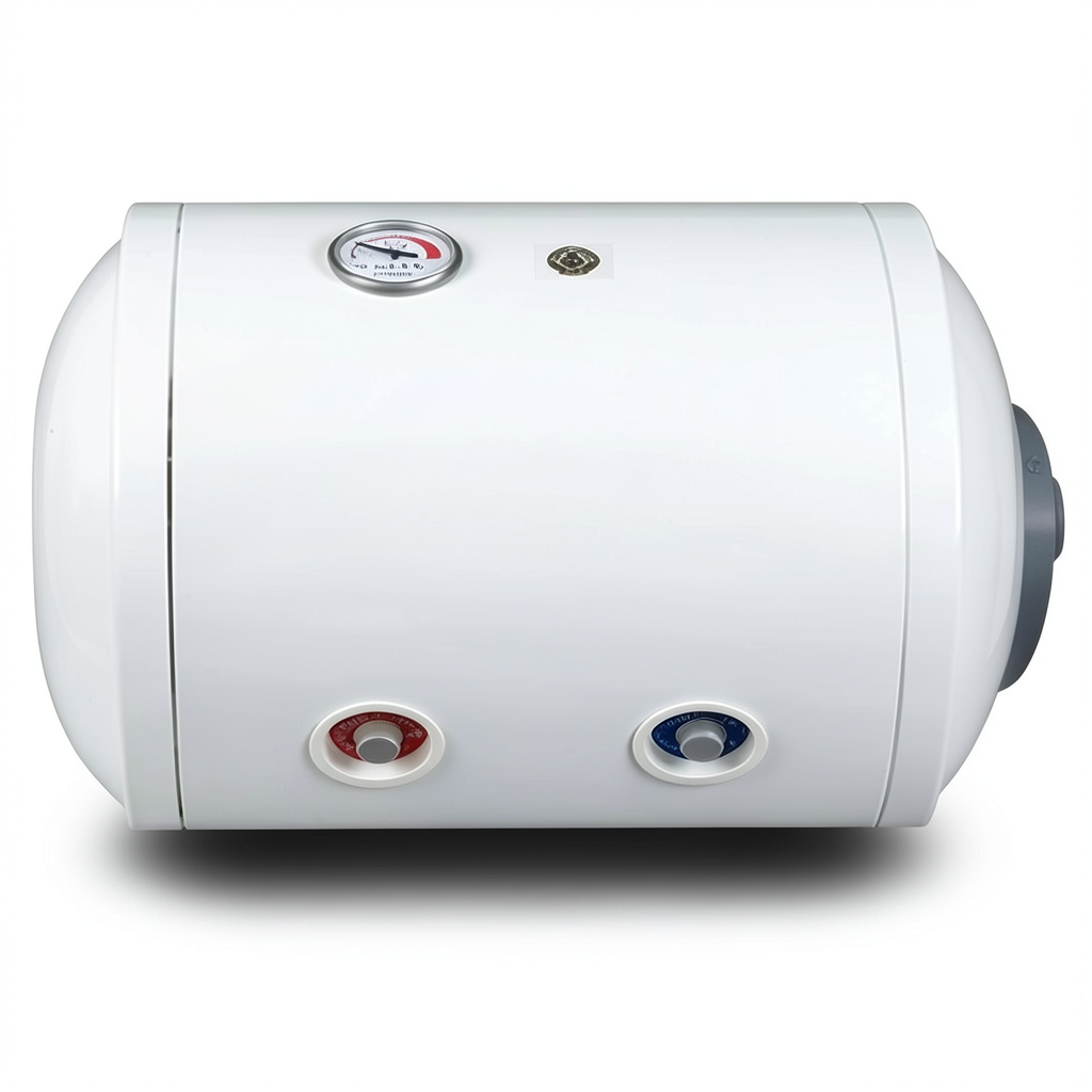 Horizontal Water Heater 80 Liter 604 mm Width White 1500 WATT