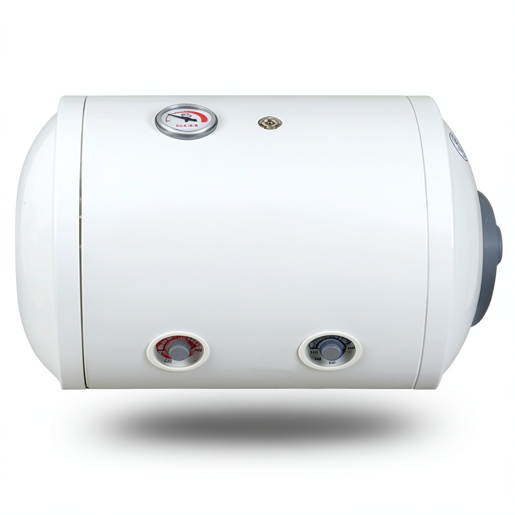 Horizontal Water Heater 100 Liter Capacity 444 mm Height White 1500 WATT