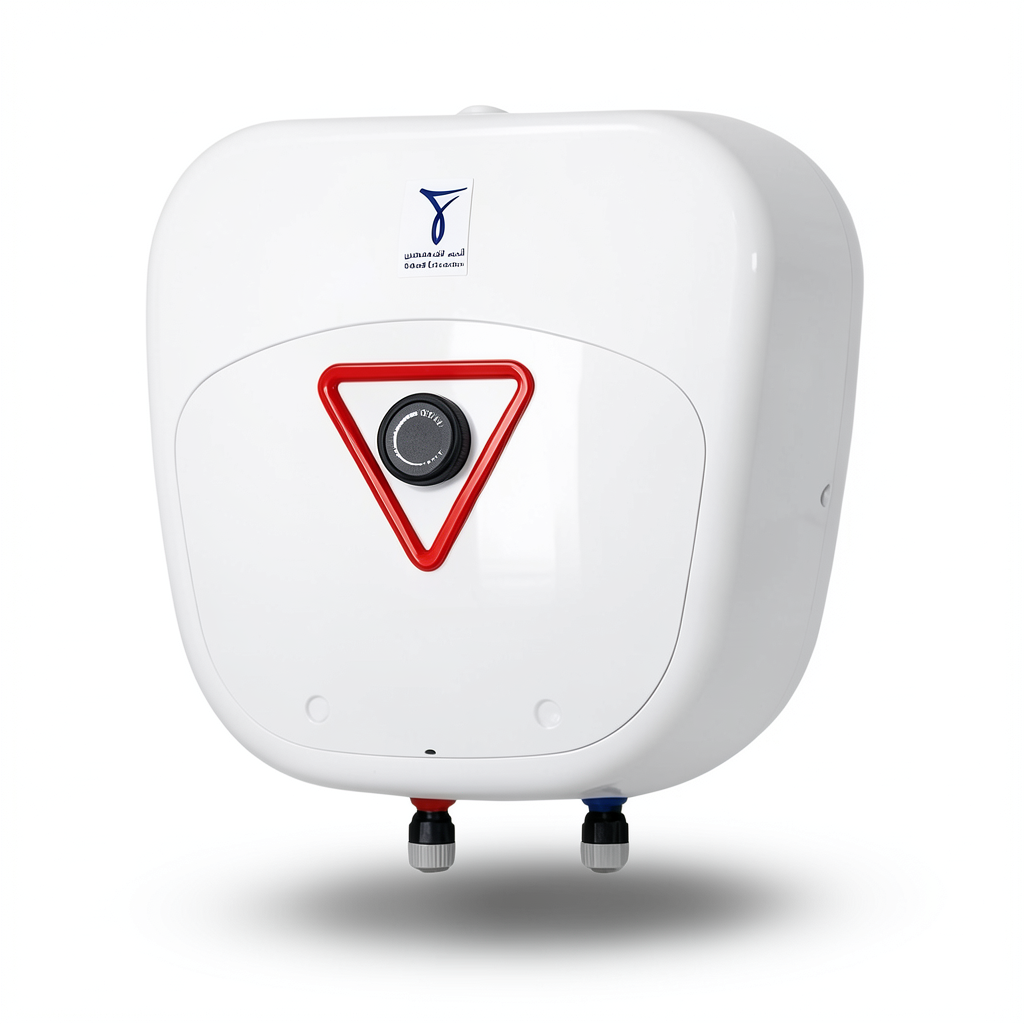 Vertical Electric Water Heater 15 Liter 403 mm White 1200 WATT | Saudi Ceramics