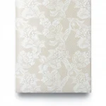 Wallpaper, rose design, size 15.6 m x 106 cm, beige and white color