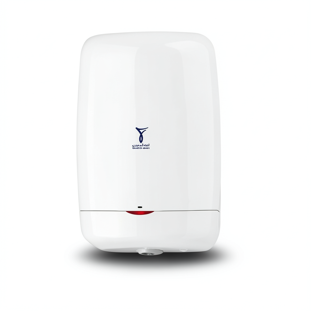 Vertical Electric Water Heater 10 Liter 264 mm White, 1200 WATT, 220-240 Volt | Saudi Ceramics