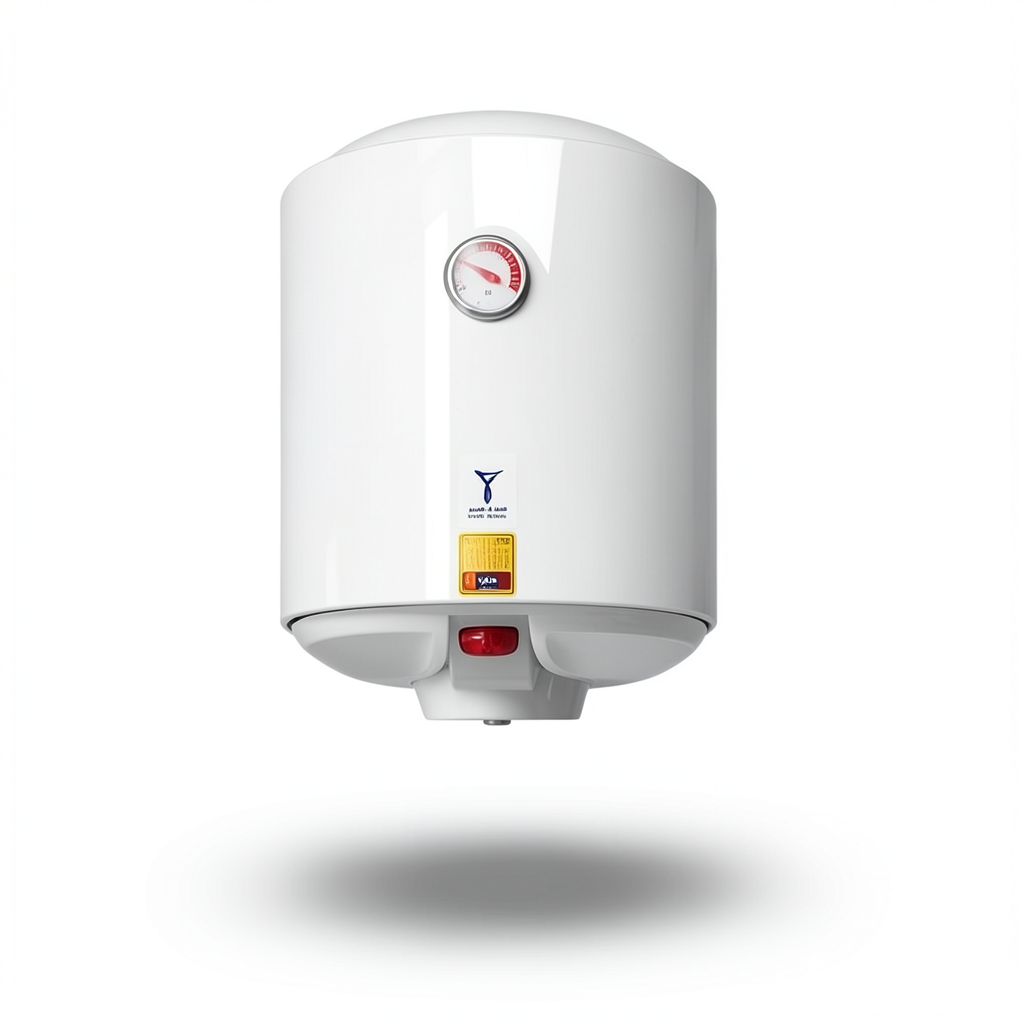 Horizontal Electric Water Heater 50 Liter Capacity 445 mm Width White 1200 WATT 220/240 V | Saudi Ceramics