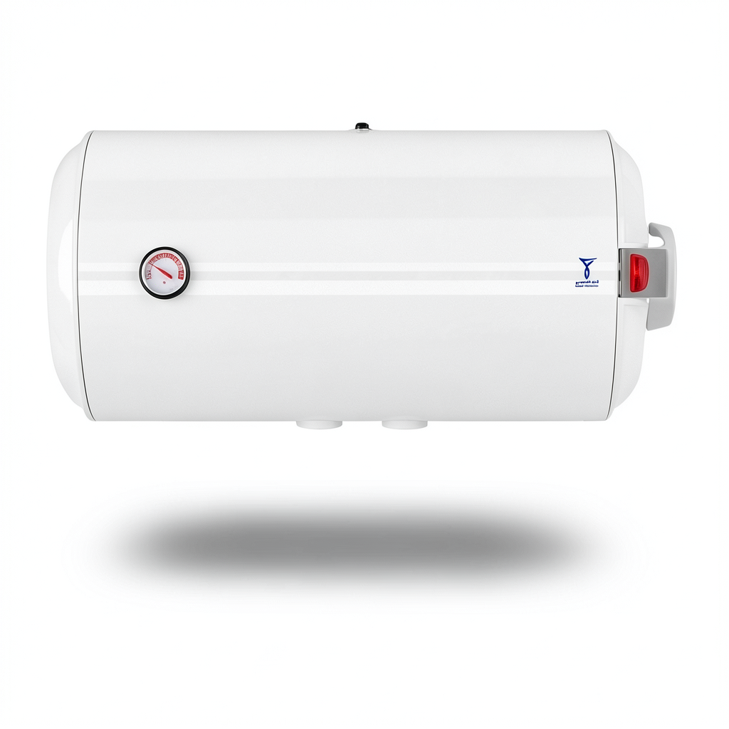 Horizontal Electric Water Heater 80L 1200W White, Width 769 mm | Saudi Ceramics