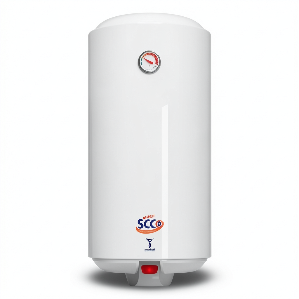 Vertical Electric Water Heater 100 Liter Capacity White, 1500 WATT 220/240 V | Saudi Ceramics