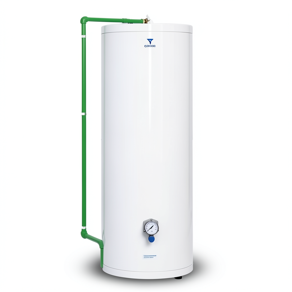 Vertical Electric Water Heater 150 Liter 6000 Watt White, Width 508 mm | Saudi Ceramics